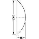 Häfele Türstopper Wandtürstopper Kunststoff 60mm zum Kleben transparent