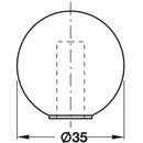 Häfele Türstopper Bodentürstopper Gummi weiß 35mm zum Schrauben