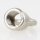 Ringnippel Metall Edelstahl-Optik 18x22mm M10x1 Innengewinde für Lampen und Leuchtenbau