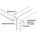 Häfele Einteilverbinder Confirmat Senkkopf Kreuzschlitz PZ3 verzinkt 38x7mm