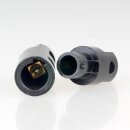 Sicherungshalter für 5x20mm Feinsicherungen mit Bajonetverschluss 45x13mm schwarz schraubbar
