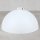 Lampen-Baldachin 50x100 Metall weiß Kugelform mit 10mm Stellring