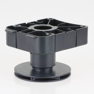 Häfele Möbel Sockelverstellfuß zum Schrauben 50-78mm Kunststoff schwarz