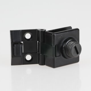 Häfele Scharnier 170° für Glas-/Holzkonstruktionen schwarz (2 Stück)