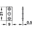 Häfele Kugelschnäpper zum Einpressen 8,5x8mm vermessingt