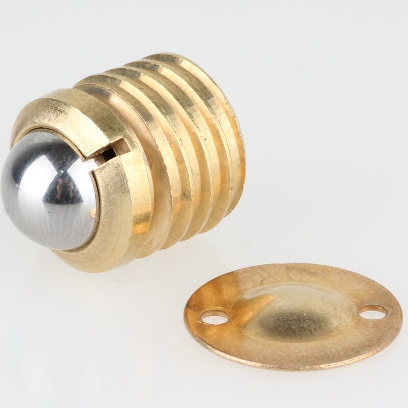 HETTICH KUGELSCHNÄPPER 8 X 42mm Messing Matt Möbelschnäpper Inkl