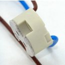 12V Niedervolt Halogen Fassung  G4-GY6,35 mit 1 Meter Kabel mit PTFE Isolation T300 hitzebeständig bis 250° C