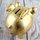 Spardose Sparschwein "Goldy" Höhe 12cm goldfarben