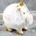 Spardose Luxus Sparschwein "Luxury Pig" Höhe 12cm weiß aus Keramik