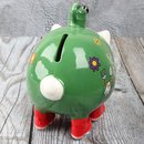 Spardose Sparschwein "Gartenfee" Höhe 15cm aus Keramik