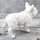 Spardose Hund "Bulli" französische Bulldogge Höhe 15cm aus Keramik weiß