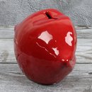Spardose Lippen "The Kiss" Länge 20cm aus Keramik rot