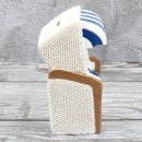 Spardose Strandkorb maritim "Beachchair" Höhe 15,5cm blau weiss