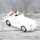 Spardose Hochzeitspaar Auto "Wedding Car" Länge 17cm weiss