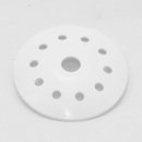 Kuppelscheibe Abschlußscheibe Kaschierung Kunststoff weiß mit Lochmuster Durchmesser 62x7mm