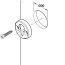 Häfele Möbel Kapsel-Bettverbinder ohne Aushängesicherung 30x7mm Stahl