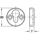 Häfele Möbel Kapsel-Bettverbinder ohne Aushängesicherung 30x7mm Stahl