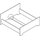 Häfele Möbel Bettverbinder für Bettkonstruktionen mit Mittelbalken