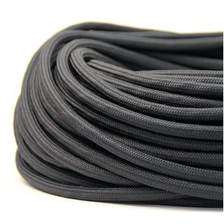 2x0,75mm² 5 Meter Textilkabel für Lampe Made in Italy Stoffkabel 2-adrig - Schwarze Baumwolle