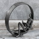 Deko Design Skulptur "Novel" 19cm Antik silber
