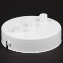 Lampen Metall Baldachin 100x25mm weiß für 3...