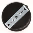 Lampen-Baldachin 100x25mm Metall schwarz für 3 Lampenpendel mit Zugentlaster aus Kunststoff