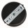 3-Loch Lampen-Baldachin Metall 100x25mm schwarz mit Zugentlaster Kunststoff für 3 Lampenpendel