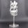 Deko Design Skulptur "Flame Lady" aus Aluminium 50cm Silber