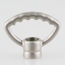 Zahnringnippel Metall Nickel Matt 42mm M10x1 Innengewinde...