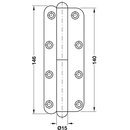 Häfele Aufschraubband Scharnier 140mm Stahl verzinkt Anschlag rechts