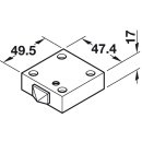 Häfele Türkontaktschalter mit Universaltaster 230V/2A elfenbein