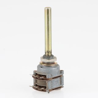 Dreh-Potentiometer stereo mit Lötösen 0,2W 1k log 4/60mm Achse