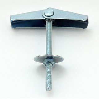 Gewindestange M4 x 70mm mit Federklappdübel zur Befestigung in Hohldecken