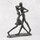 Deko Design Skulptur Figur "Dancing" aus Polypropylen 17cm brüniert