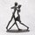 Deko Design Skulptur Figur "Dancing" aus Polypropylen 17cm brüniert