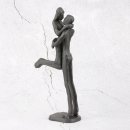 Deko Design Skulptur Figur "Kissing" aus Polypropylen 19cm brüniert