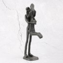 Deko Design Skulptur Figur "Kissing" aus Polypropylen 19cm brüniert