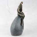 Deko Design Skulptur Figur "Moment" aus Polypropylen 27cm bronzefarben