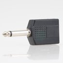 Audio Adapter Klinkenstecker 6.3 mm Mono auf 2x 6.3mm Kupplung