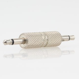 Audio Adapter Klinkenstecker 3.5mm Mono auf 1 x 3.5mm Mono Stecker Metall