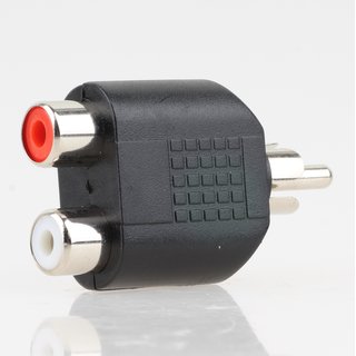 Audio-Adapter Cinchstecker auf 2x Cinch Kupplung