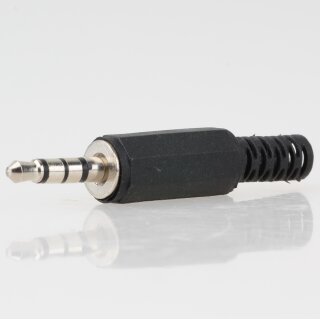 Klinkenstecker 3.5mm Stereo 4-polig Kunststoff