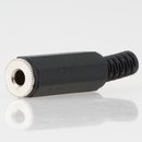 Klinkenkupplung 3.5mm Mono Kunststoff mit Knickschutz