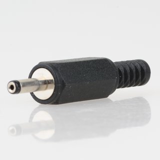 DC Stecker Kunststoff 3mm AD 1.1mm ID mit Knickschutz SL 9.5mm