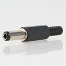 DC Stecker Kunststoff 5.5mm AD 2.5mm ID mit Knickschutz SL 13mm