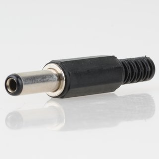 DC Stecker Kunststoff 5.5mm AD 2.5mm ID mit Knickschutz SL 13mm Profitec M4053L