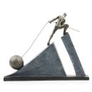 Deko Design Skulptur Figur "Kraftakt" aus Polypropylen 35cm
