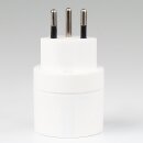 Reisestecker-Adapter Schweiz Kupplung Deutschland weiß 10A/250V Kaiser