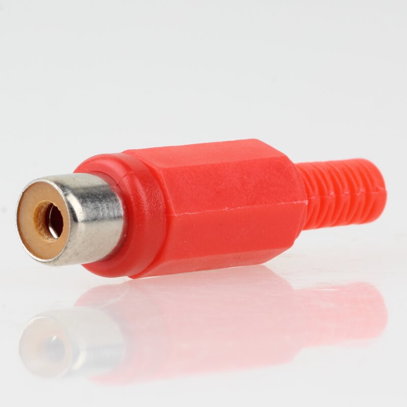 Cinchkupplung Kunststoff rot mit Knickschutz kaufen