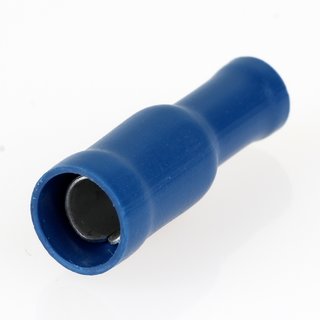 Kabelschuh 5mm Rundsteckhülse blau isoliert für Leitungsquerschnitt 1,5-2,5mm²